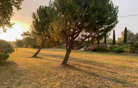 Coucher de soleil en Drôme Provençale